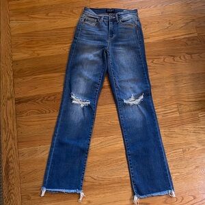 Judy Blue Straight Leg Distressed Jeans